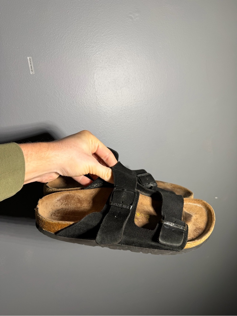 Birkenstock Arizona Black Suede Size EU 41